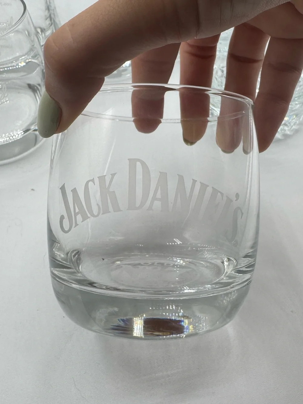 Alcohol Branded Rocks Glasses Set of Six Jack Daniels, Crown Royal